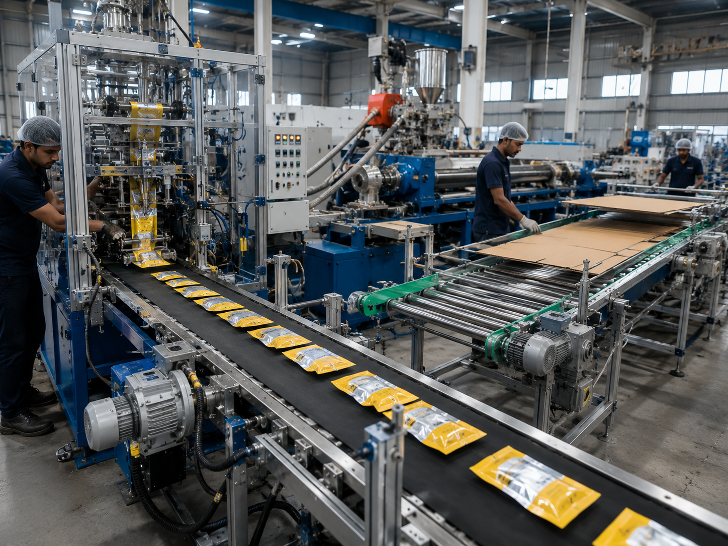 Industrial Conveyor Belt Line